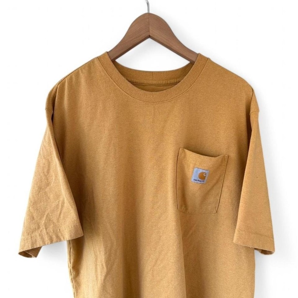 Carhartt yellow workwear pocket tee #skaterstyle Size XL